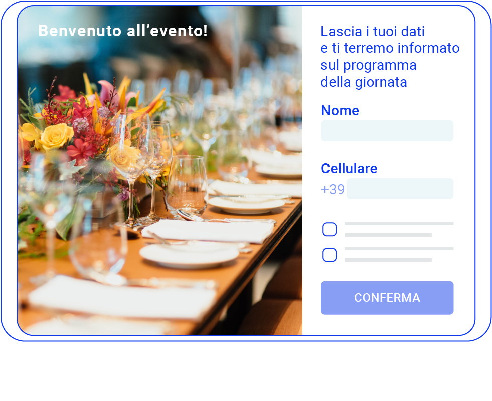 Sms per eventi